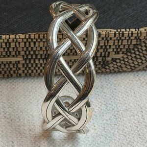 Brighton Interwoven Silver Cuff Bracelet
